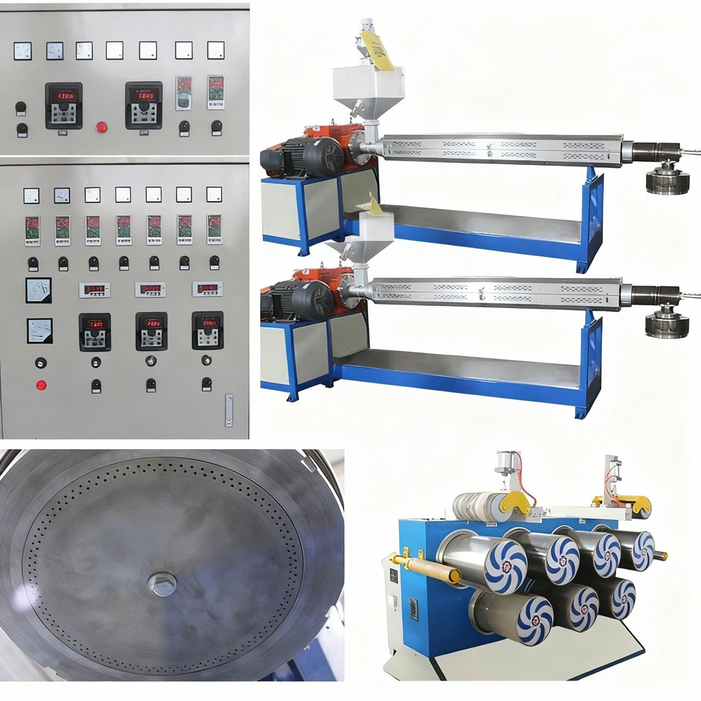 Линия для производства вспененных резиновых труб/листов